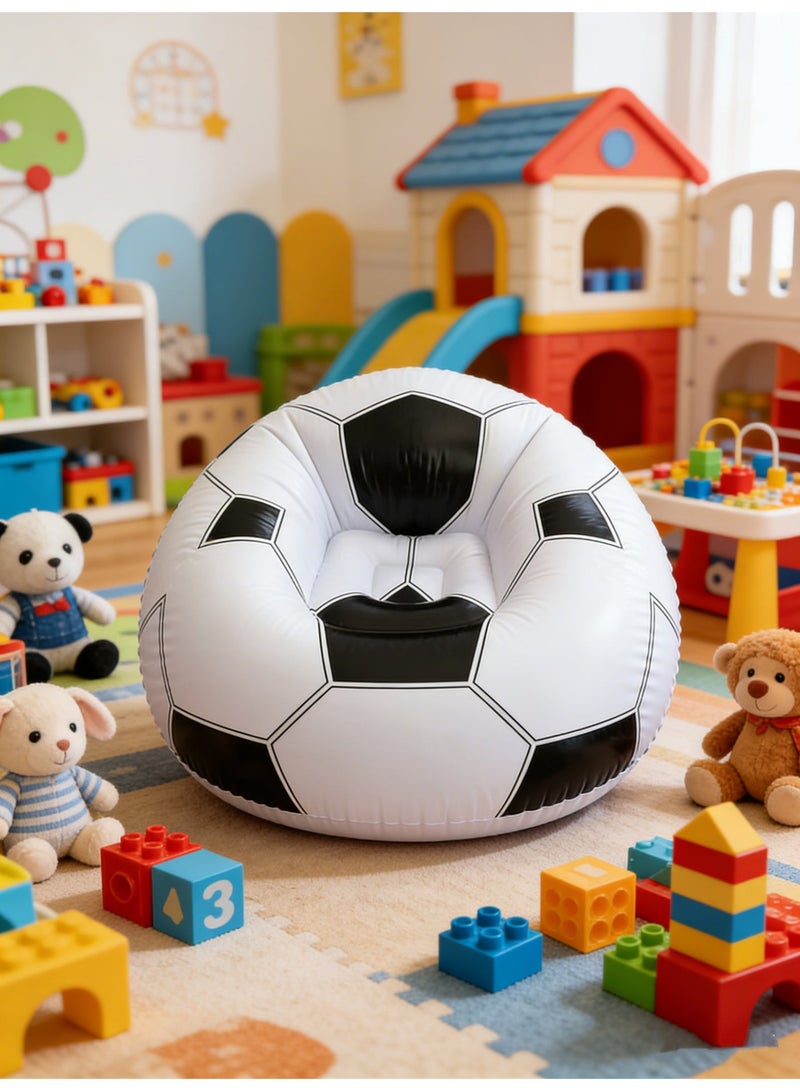 عام سميكة صديقة للبيئة مكتب المنزل PVC مريحة لتحريك أريكة كسولة عملية قابلة للنفخ لكرة القدم مقاومة للاهتراء - Image 1